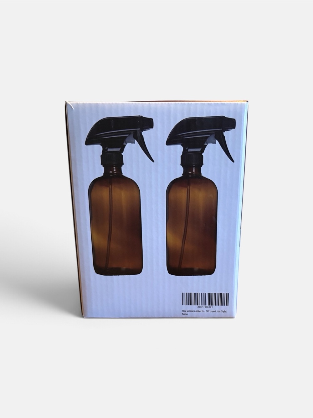 Amber Glass Spray Bottles - Set of 2